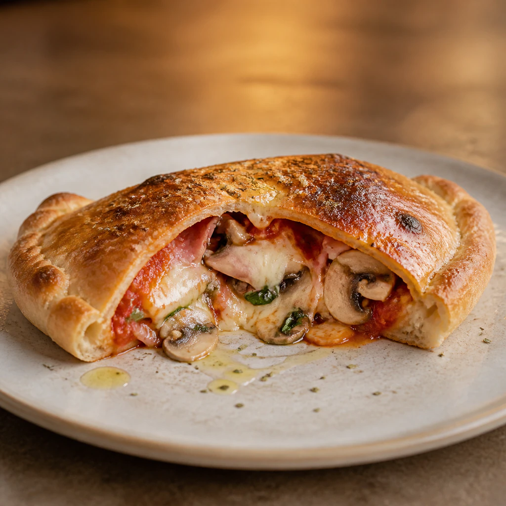Calzone Mushroom and Ham
