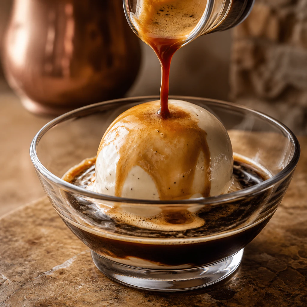 Affogato with Vanilla Bean Gelato