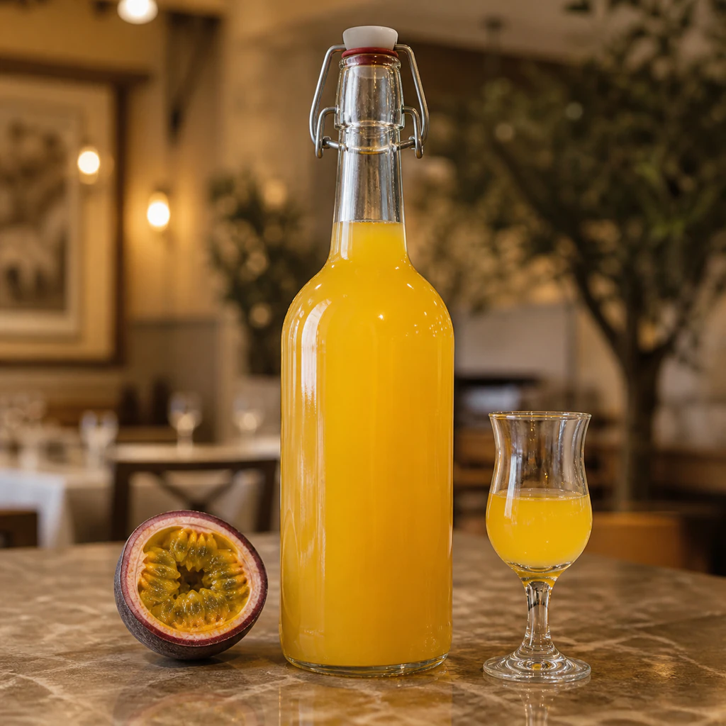 Bottle of Homemade Passioncello