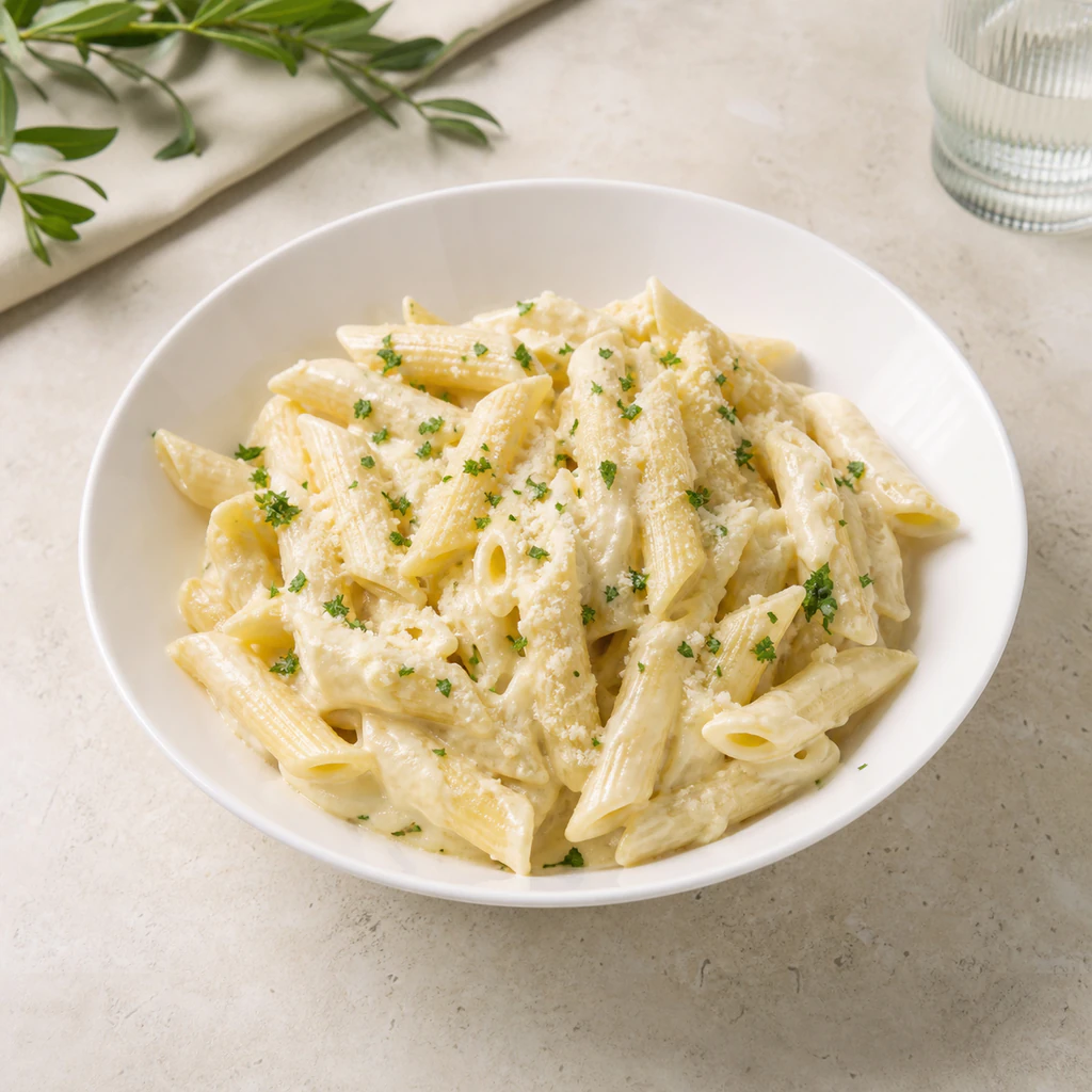 Penne Alfredo pasta