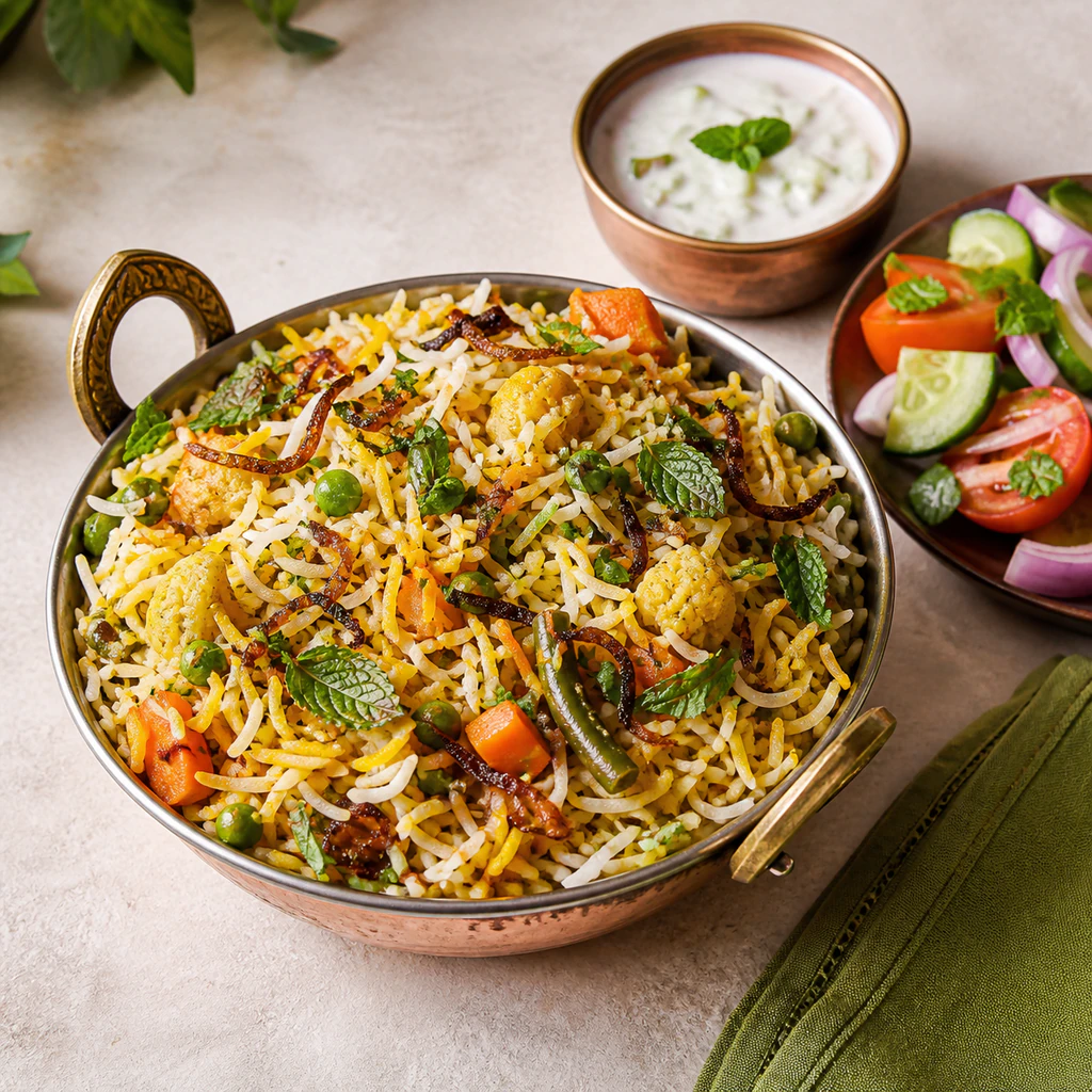 Dum Veg Biryani - Vegetarian