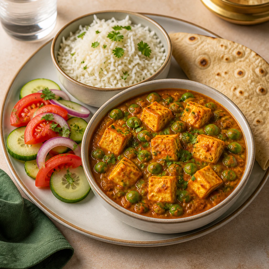 Mattar Paneer - Vegetarian