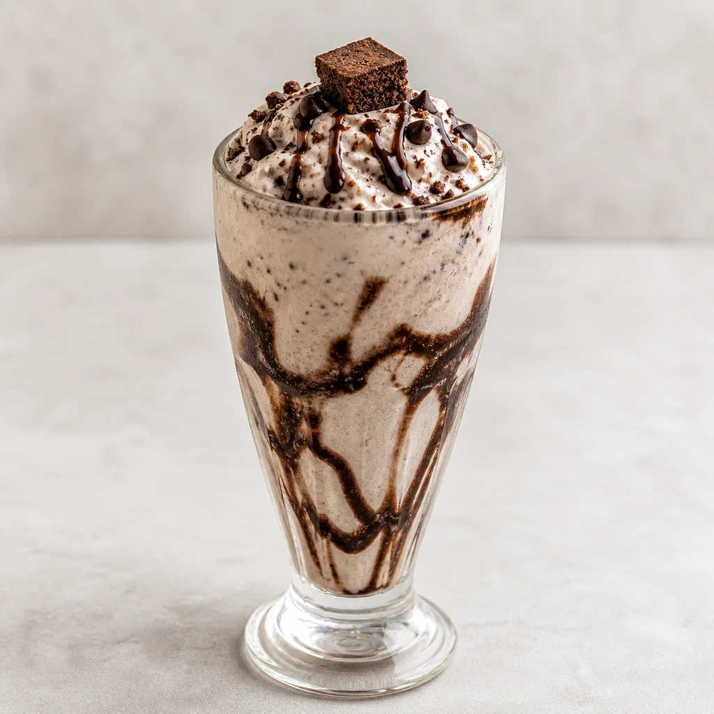 Double Chocolate Brownie Milkshake
