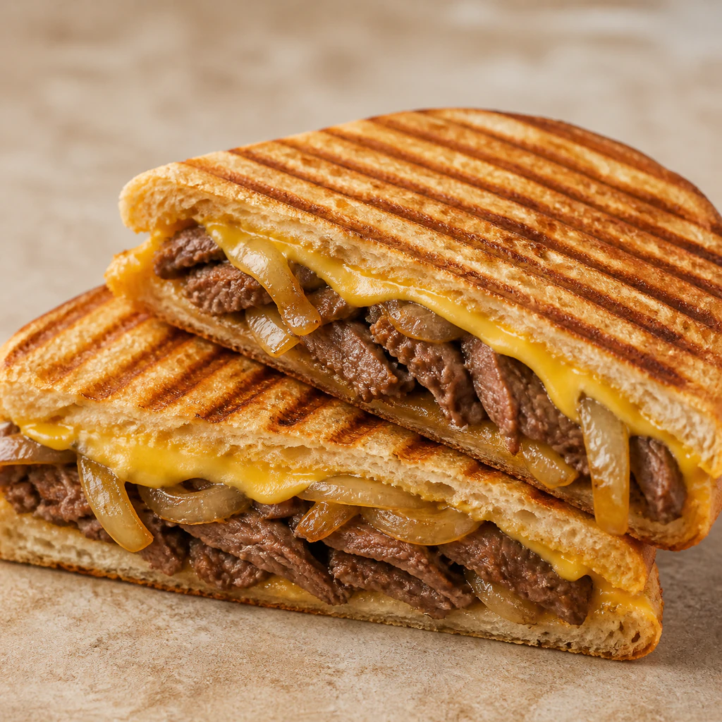 Philly Cheese Steak Panini