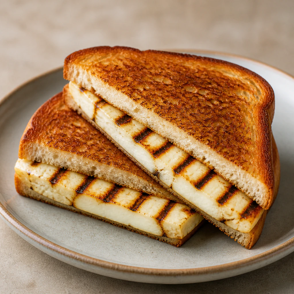 Grilled Halloumi Cheese Sandwich