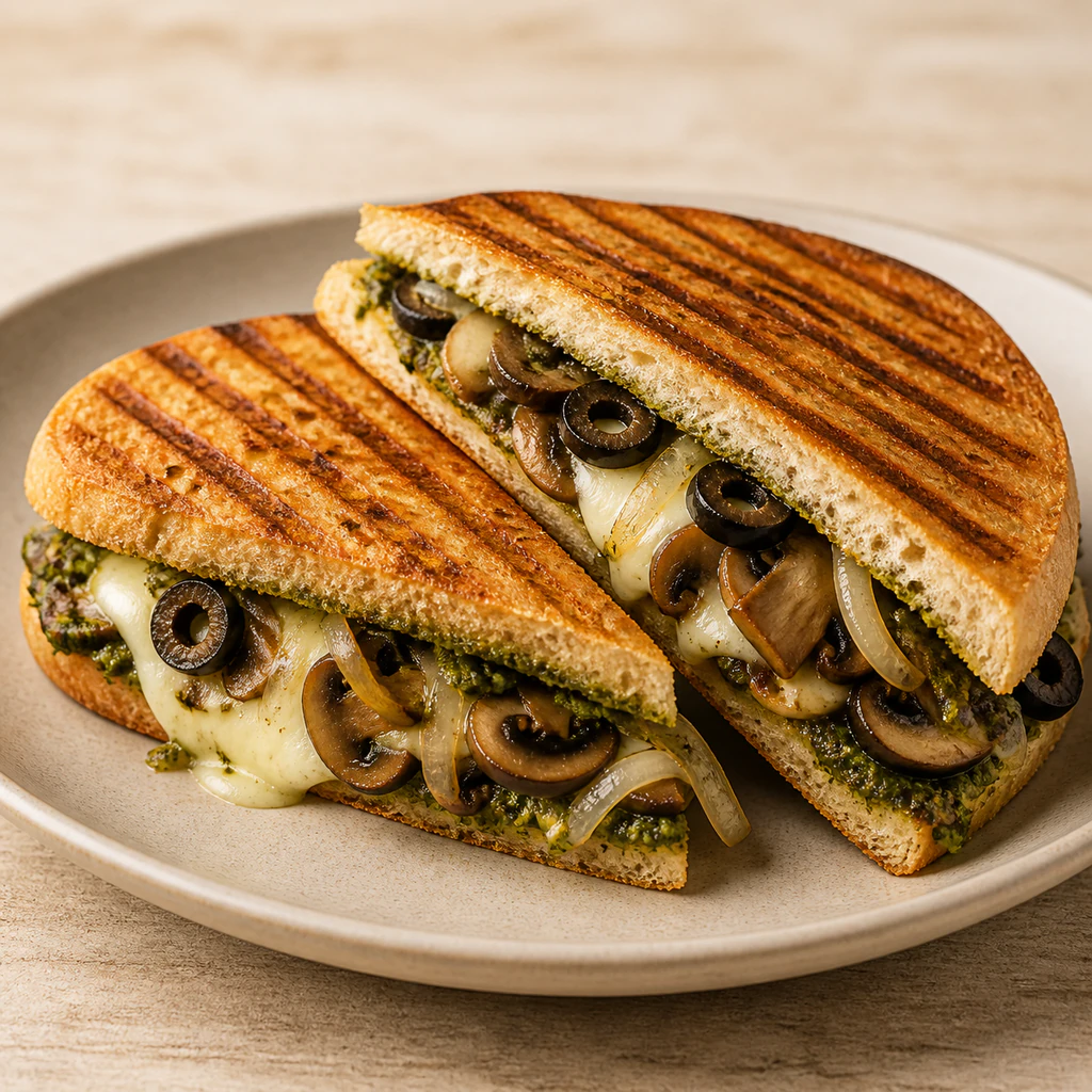 Mushroom Melt Panini