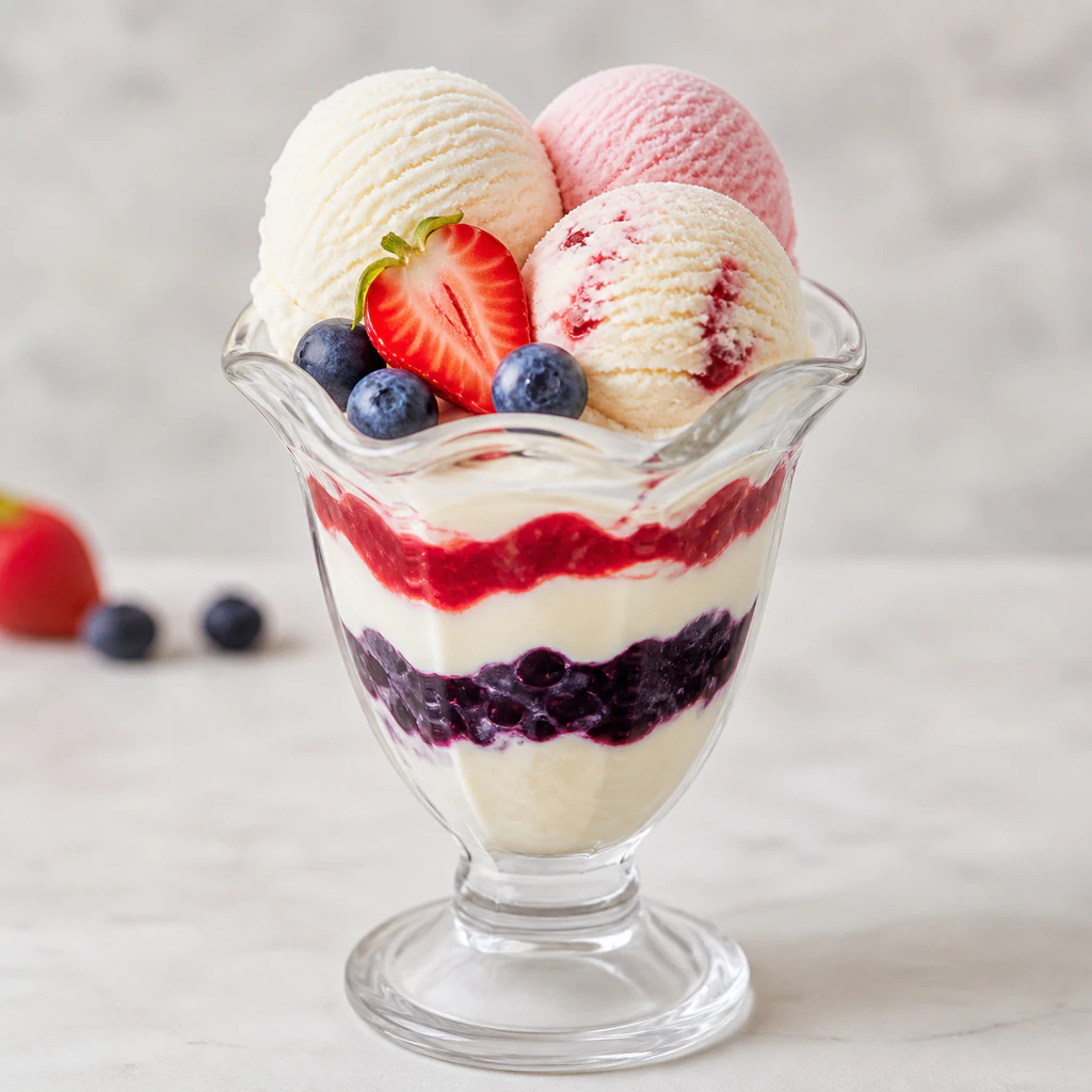 Bora Berries Sundae