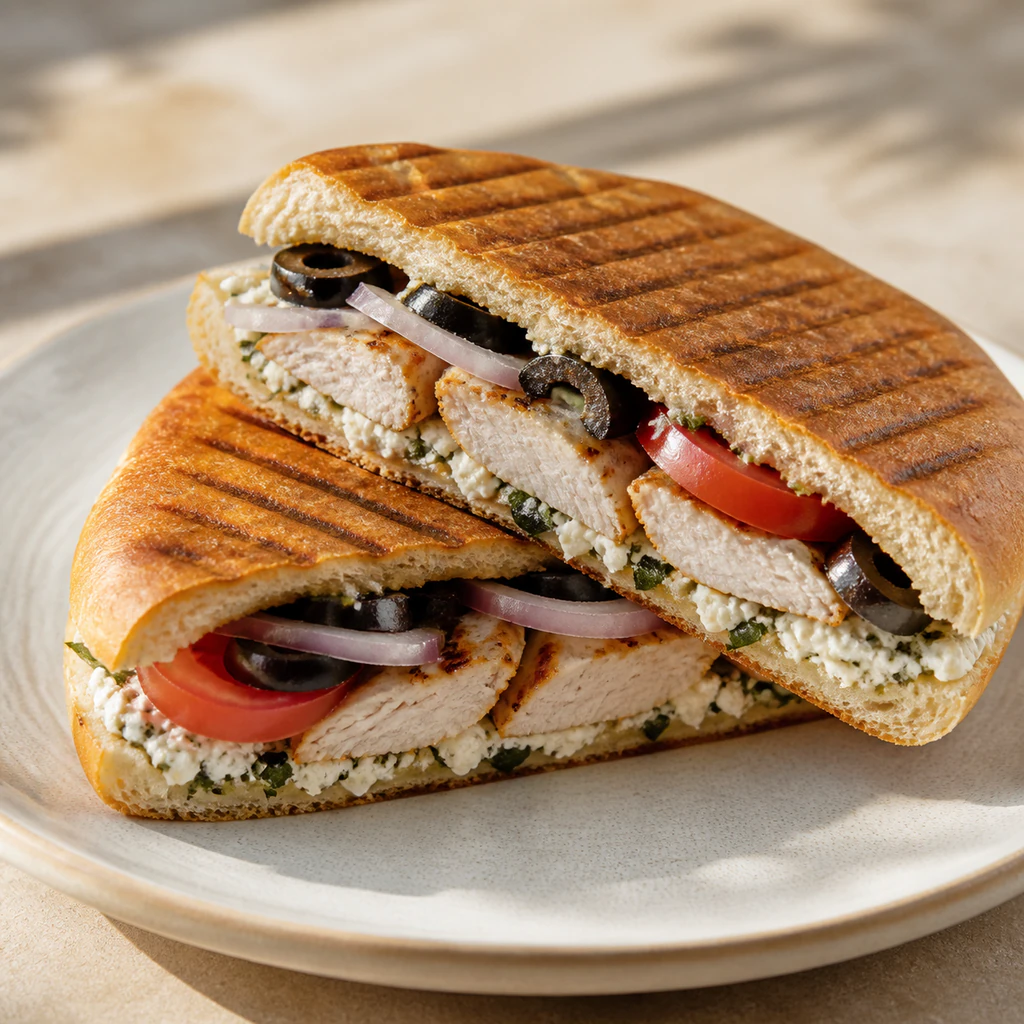 Greek Chicken Panini