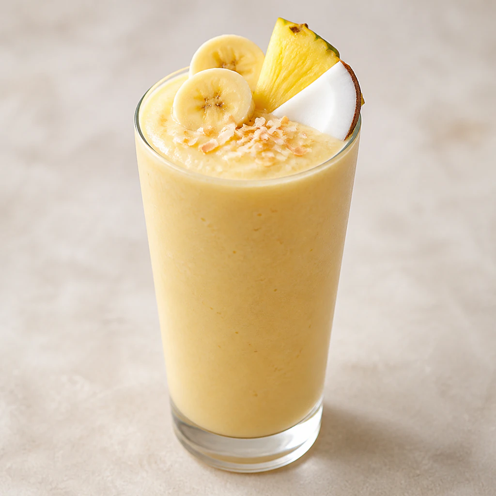 Banana Pineapple Coconut Smoothie