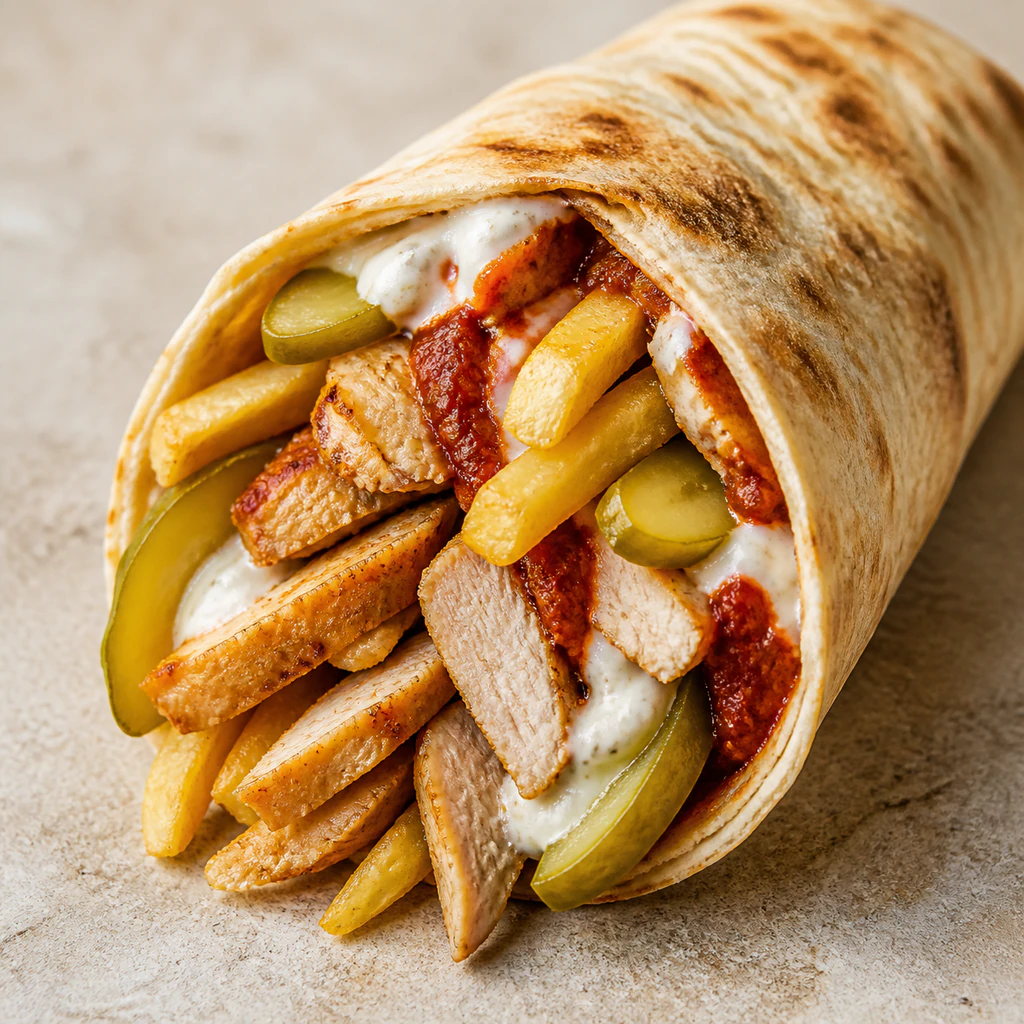 Chicken Shawarma Wrap Traditional