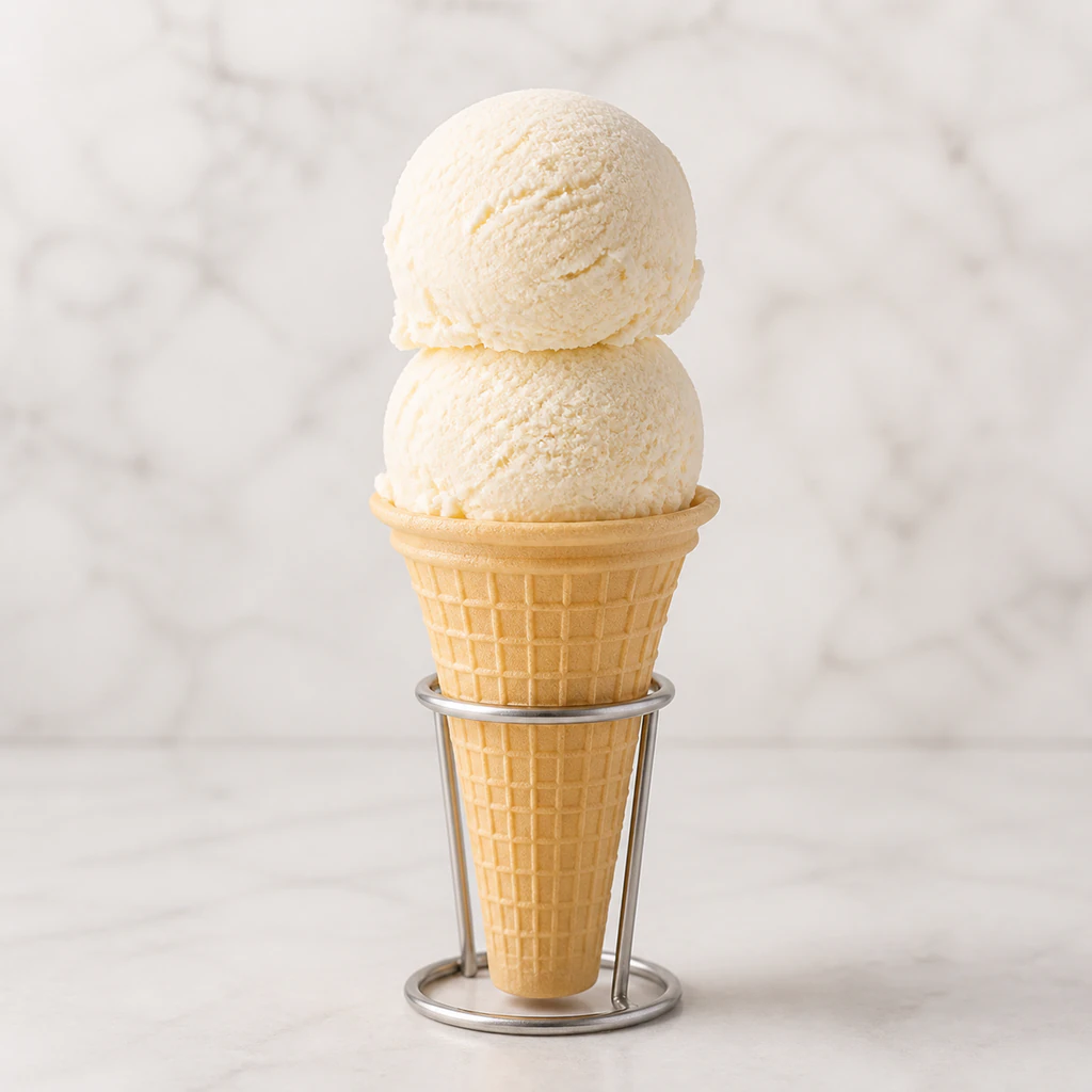 Double ice cream cone