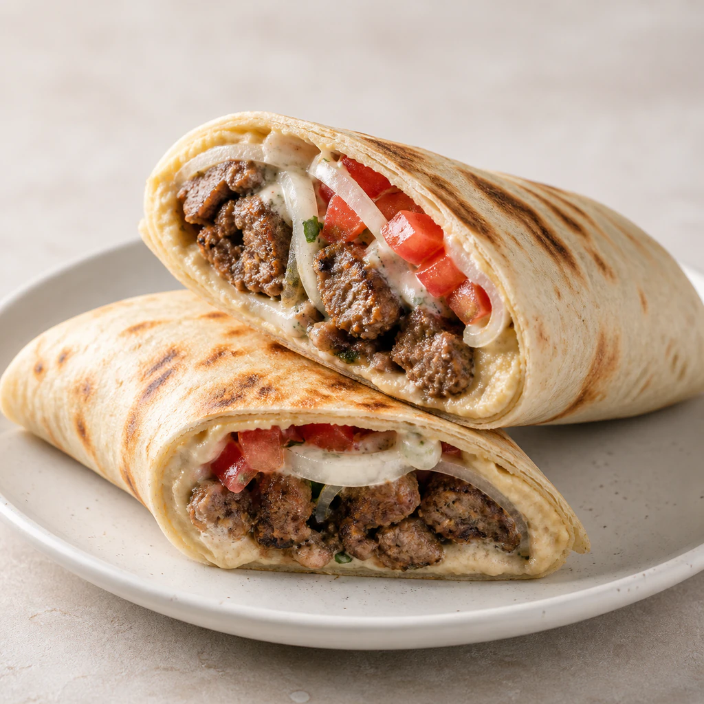 Beef Kafta Wrap