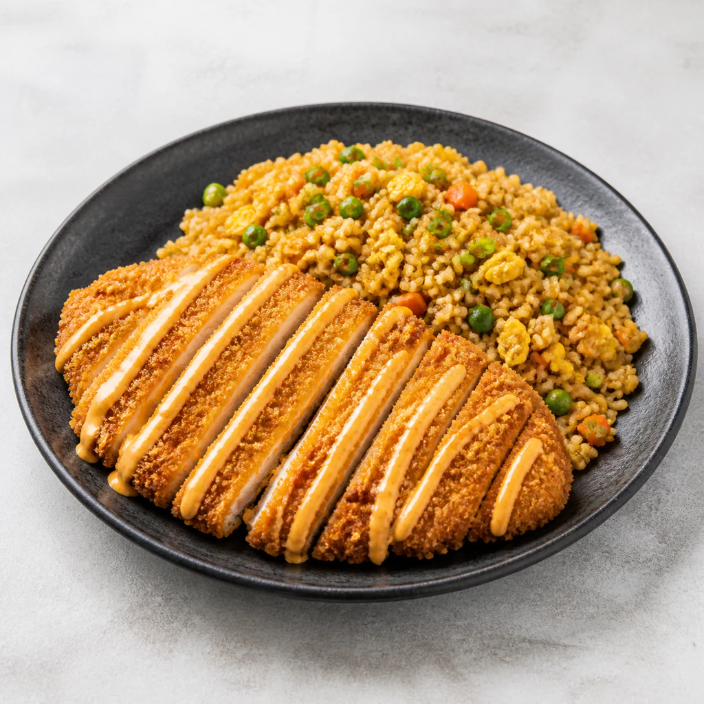 TORIKATSU( breaded chicken) fried rice