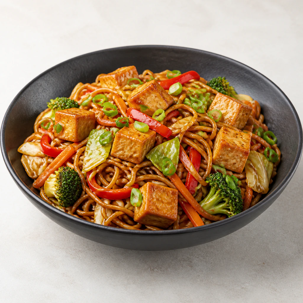 Yakisoba Noodles with Tofu