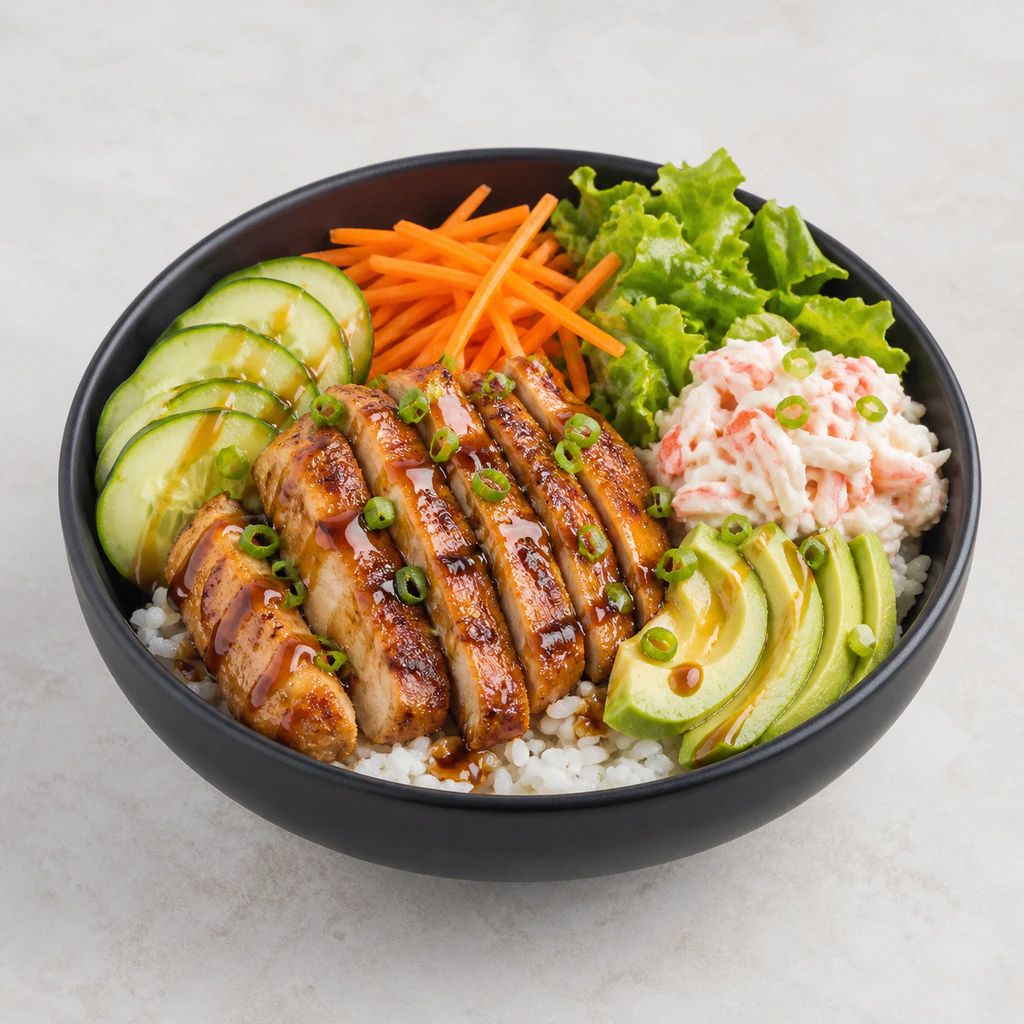 Chicken Poke Bowl