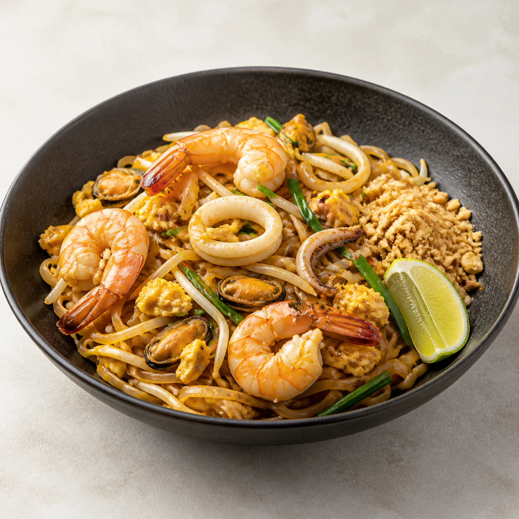 PAD THAI SEAFOODS W/ EGG