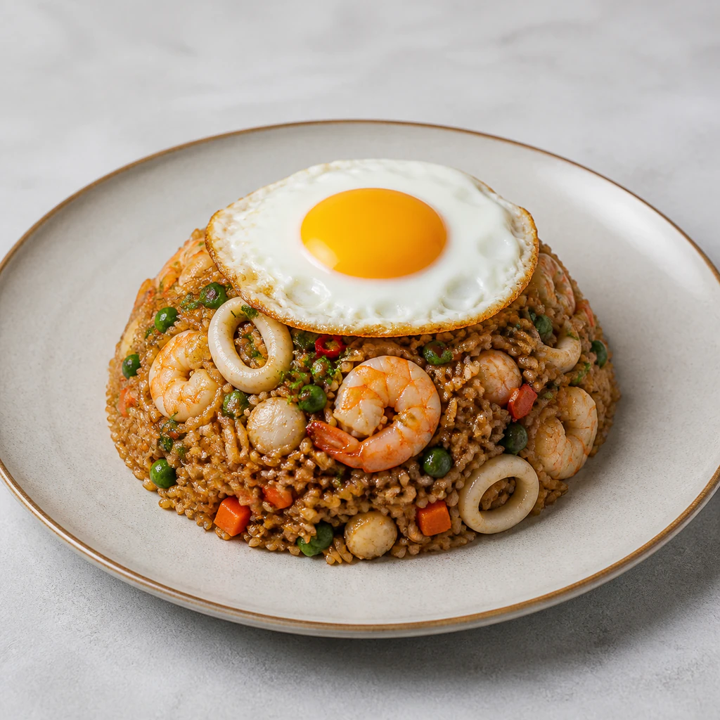 ( Indonesian) Nasi Goreng Fried Rice with Egg🌶