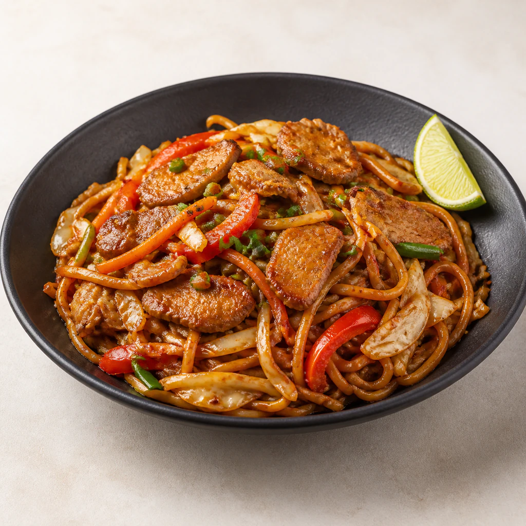 Malaysian Mee Goreng Noodles with Pork🌶