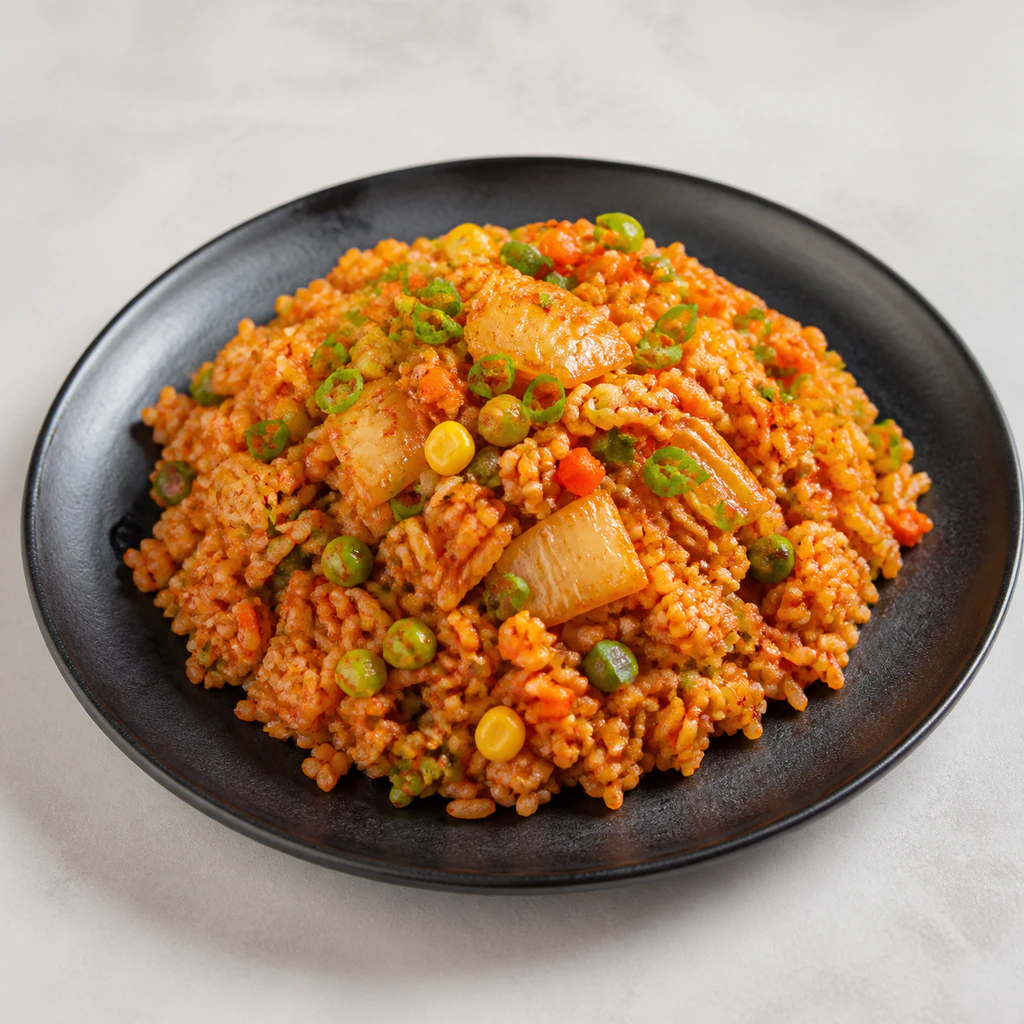Kimchi Fried Rice Veggies Only