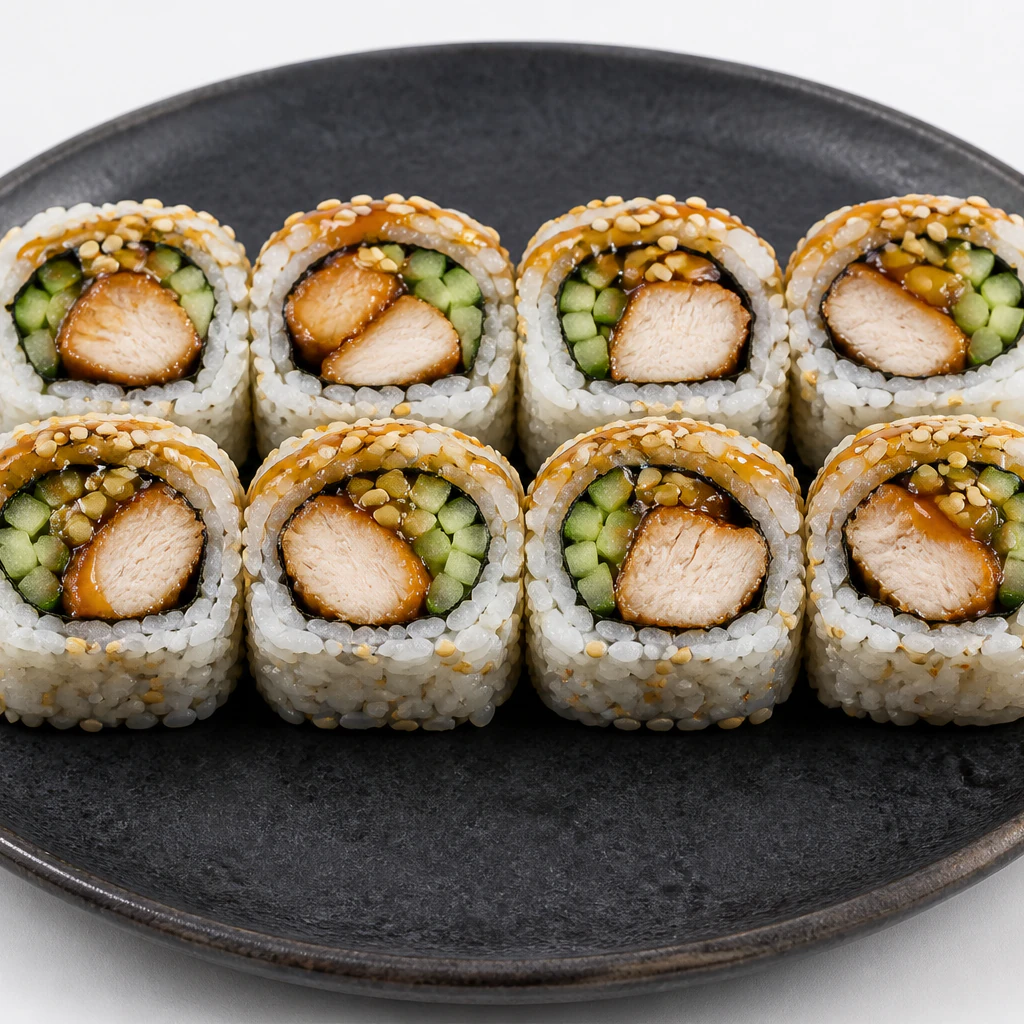 Chicken Teriyaki Sushi Roll