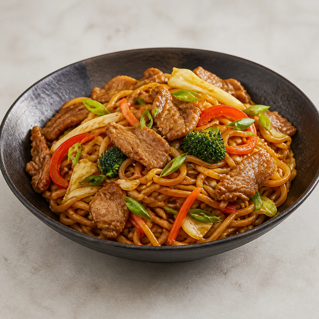 Yakisoba Noodles with Pork