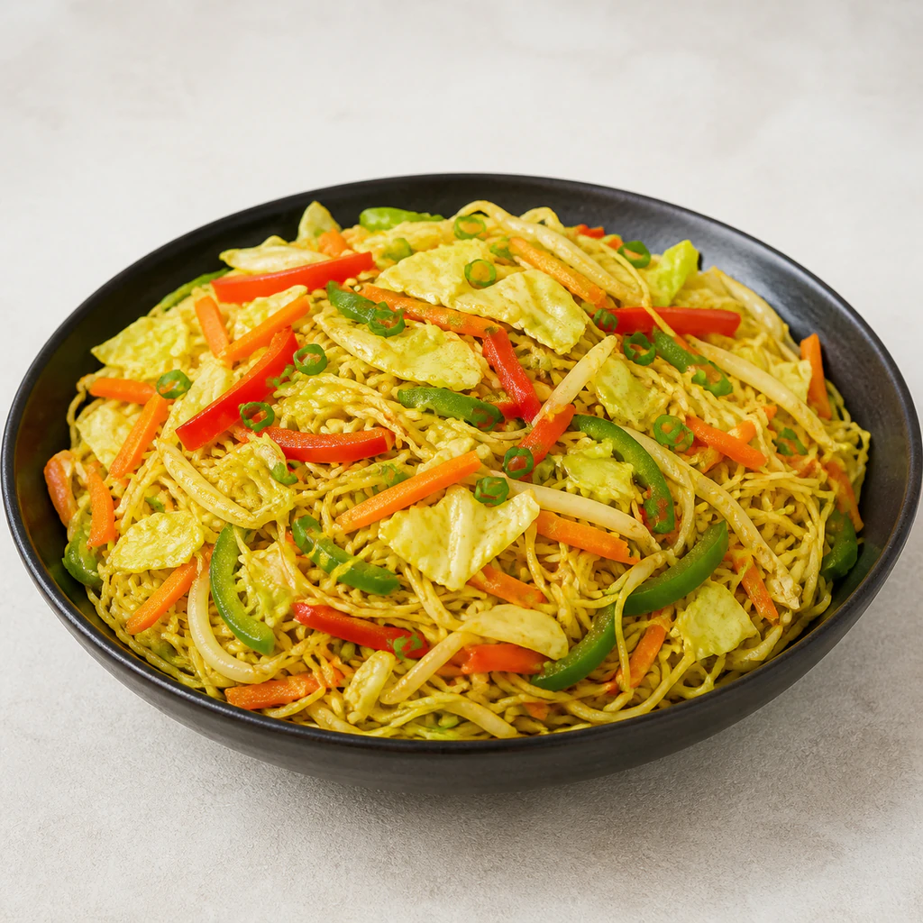 Singaporean Noodles with Vegetables