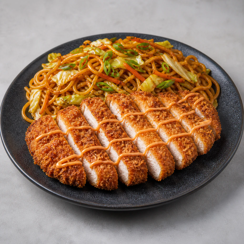 TONKATSU(Breaded Pork Cutlet)/Noodles