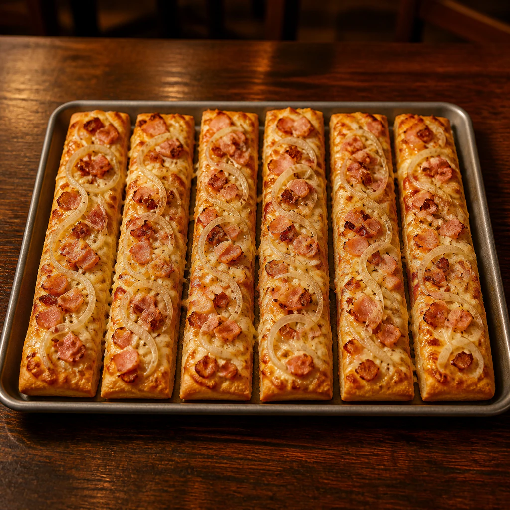 Ham,onions & Bacon Breadsticks
