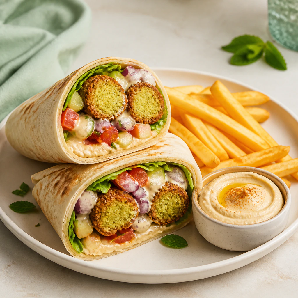 Falafel Shawarma Wrap