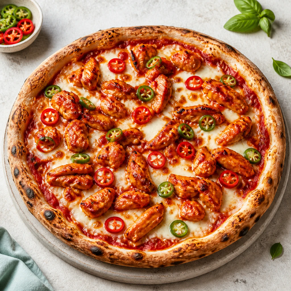 Chili Chicken Pizza