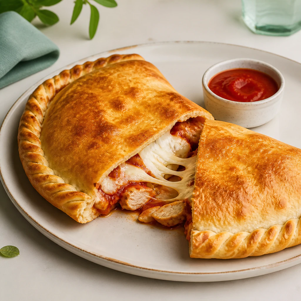 Cheese Chicken Calzone Pizza