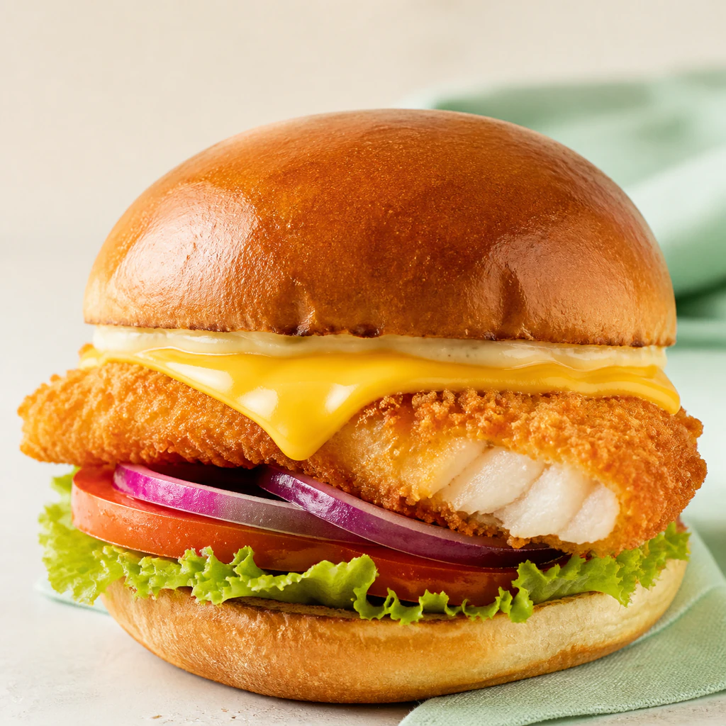 Chefs Special Crispy Fish Burger