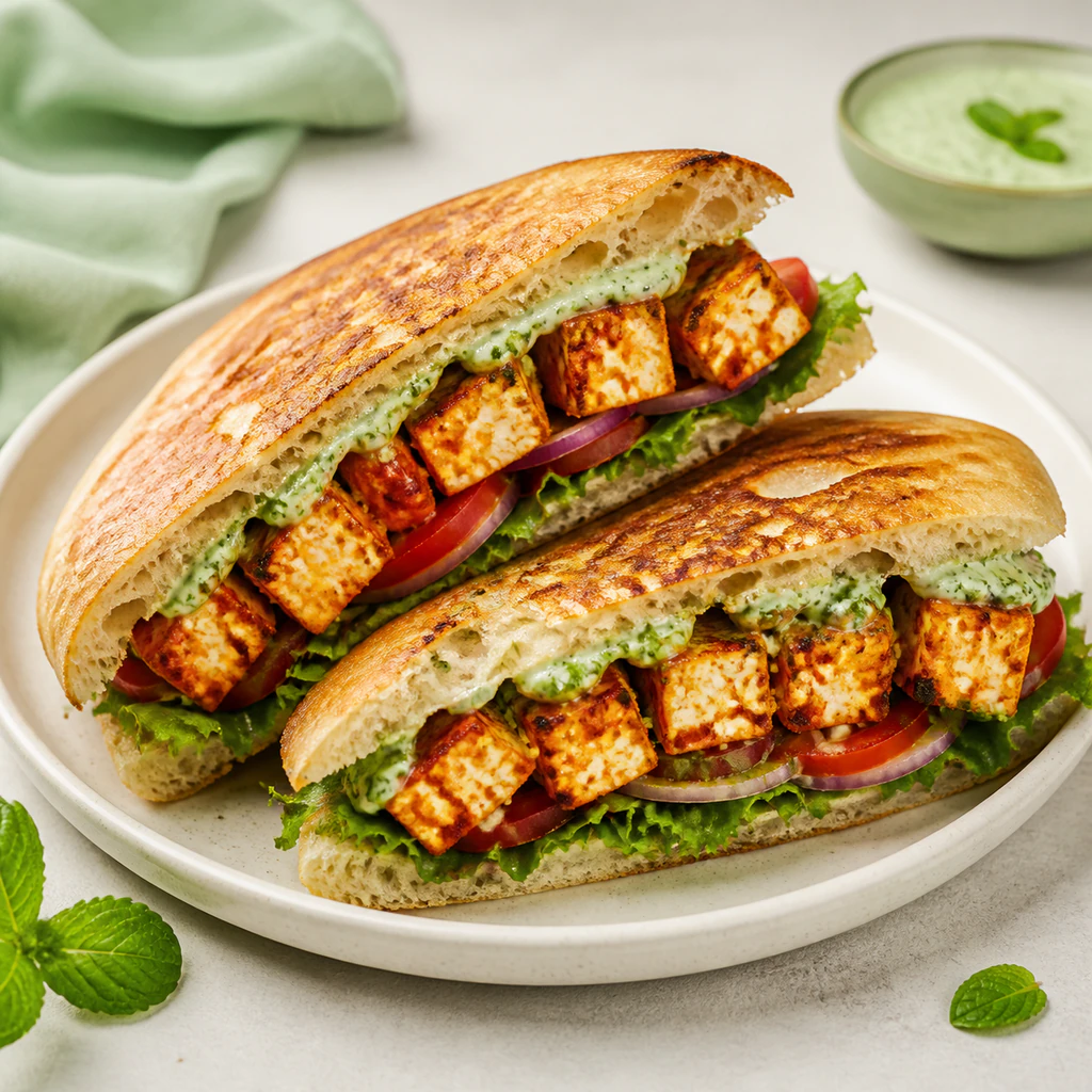 Paneer tikka Sandwich
