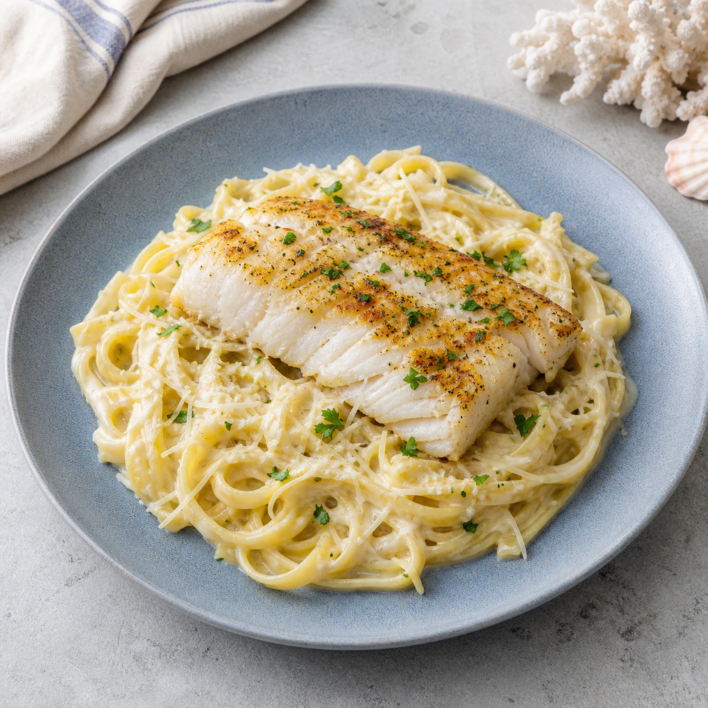 Fish Alfredo