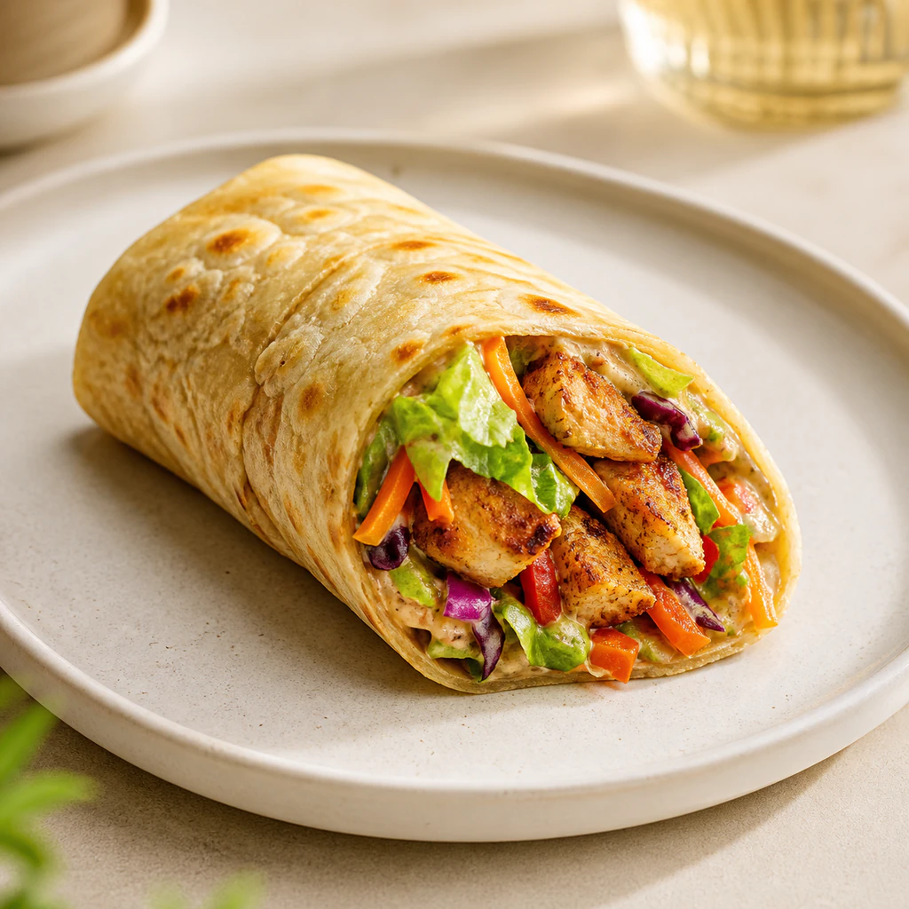 Chicken Wrap (Roti Skin)