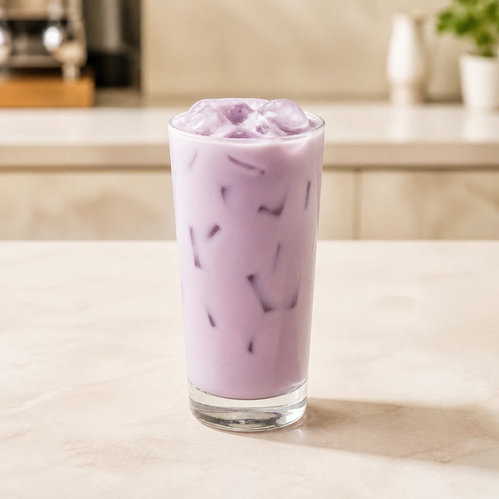 Iced Taro Latte