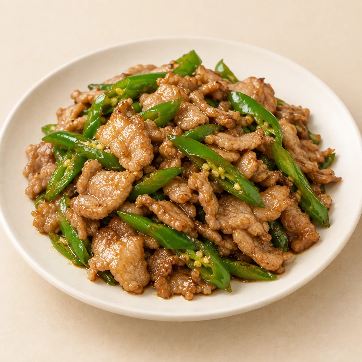 Fried Pork with Chilli Pepper