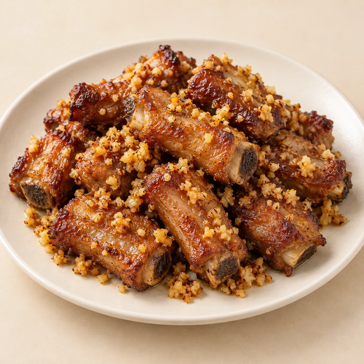 Pork Ribs with Garlic