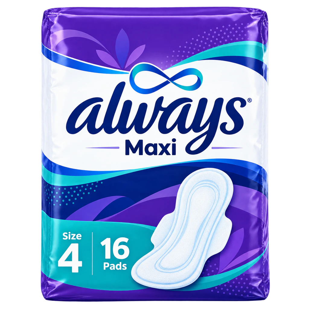 Always Maxi Size 4 16ct