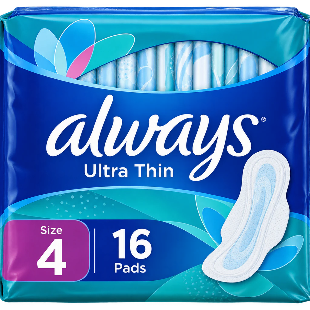 Always Ultra Thin Size 4 (16 Pad)