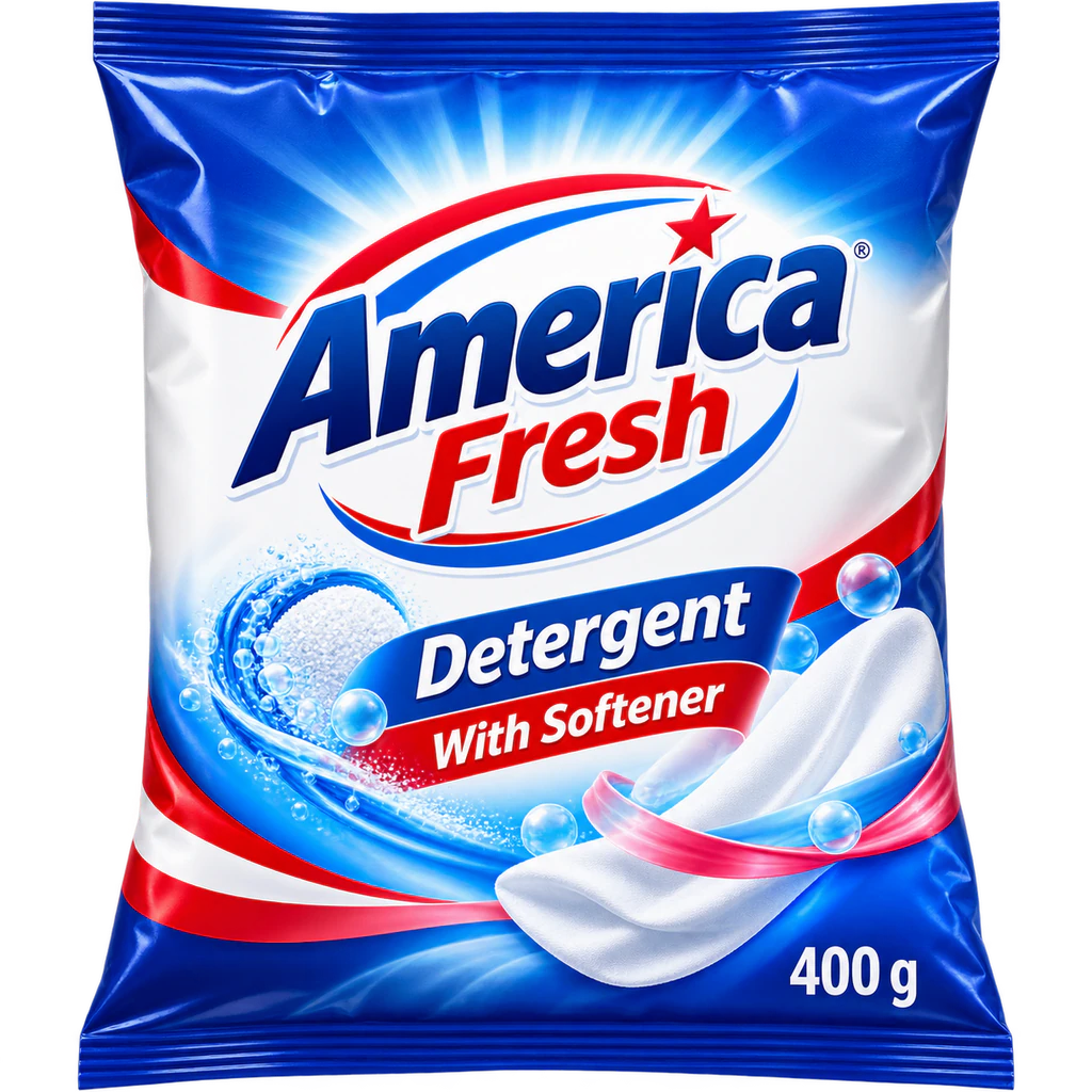 America Fresh Detergant With Softner 400g
