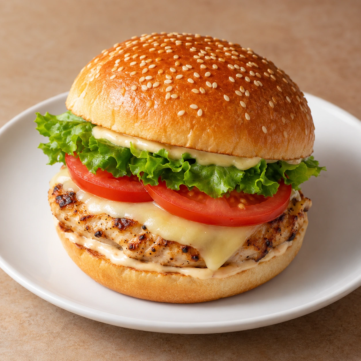 Grilled Chicken Burgers