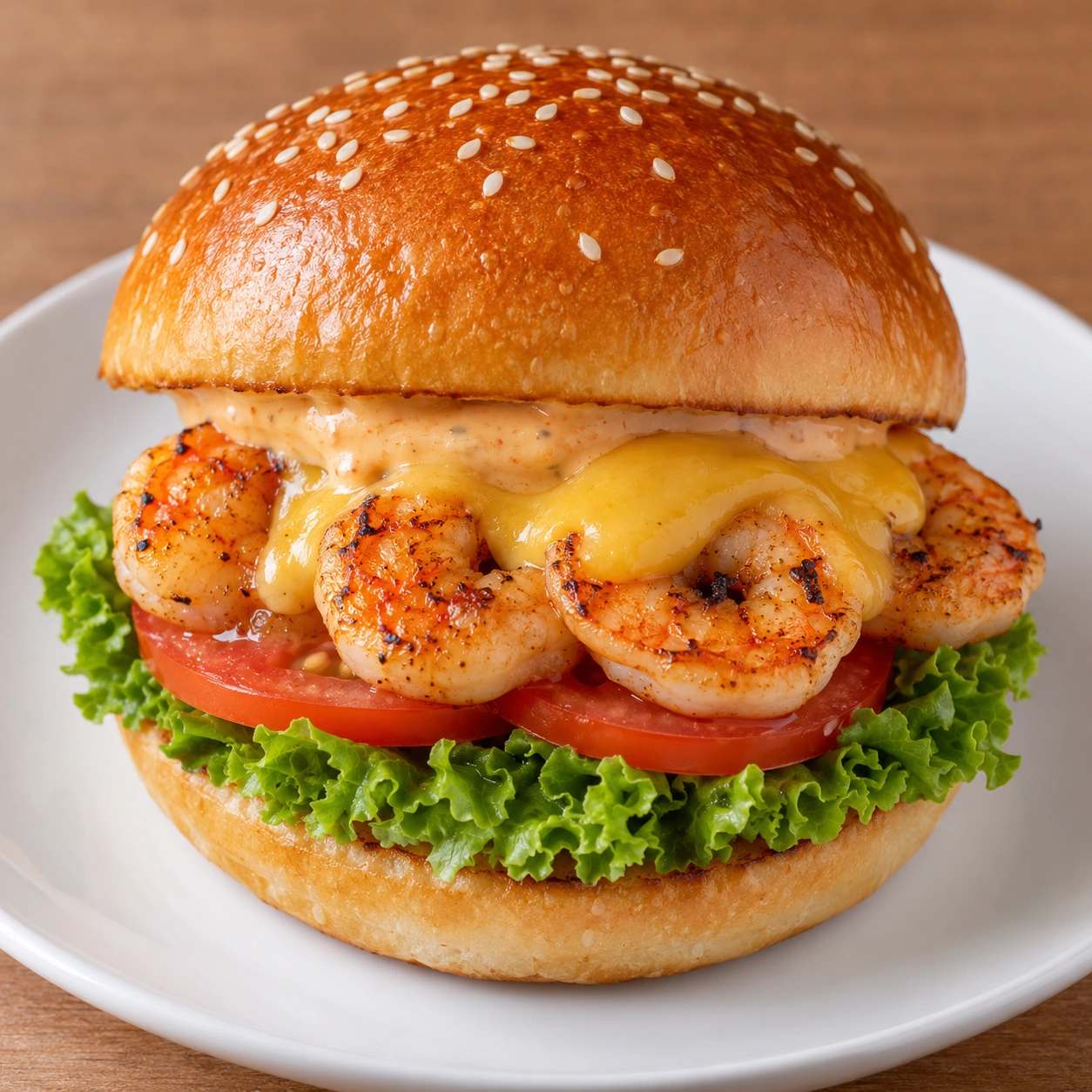 Grilled Shrimps Burger