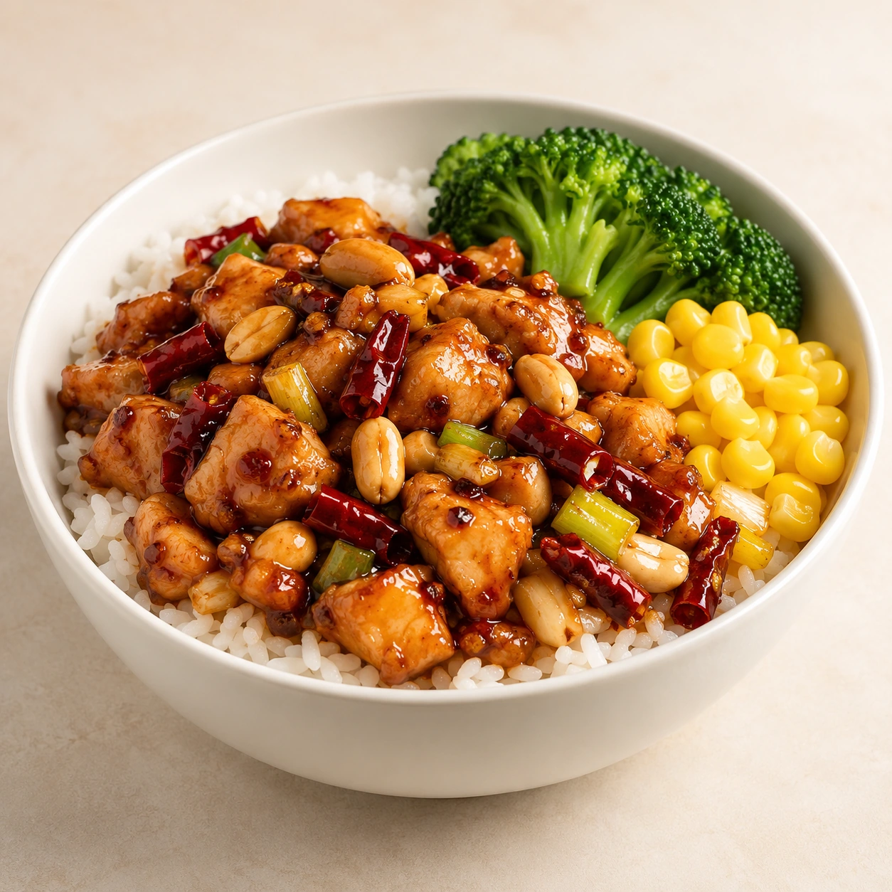 Kung Pao Chicken Rice Bowl