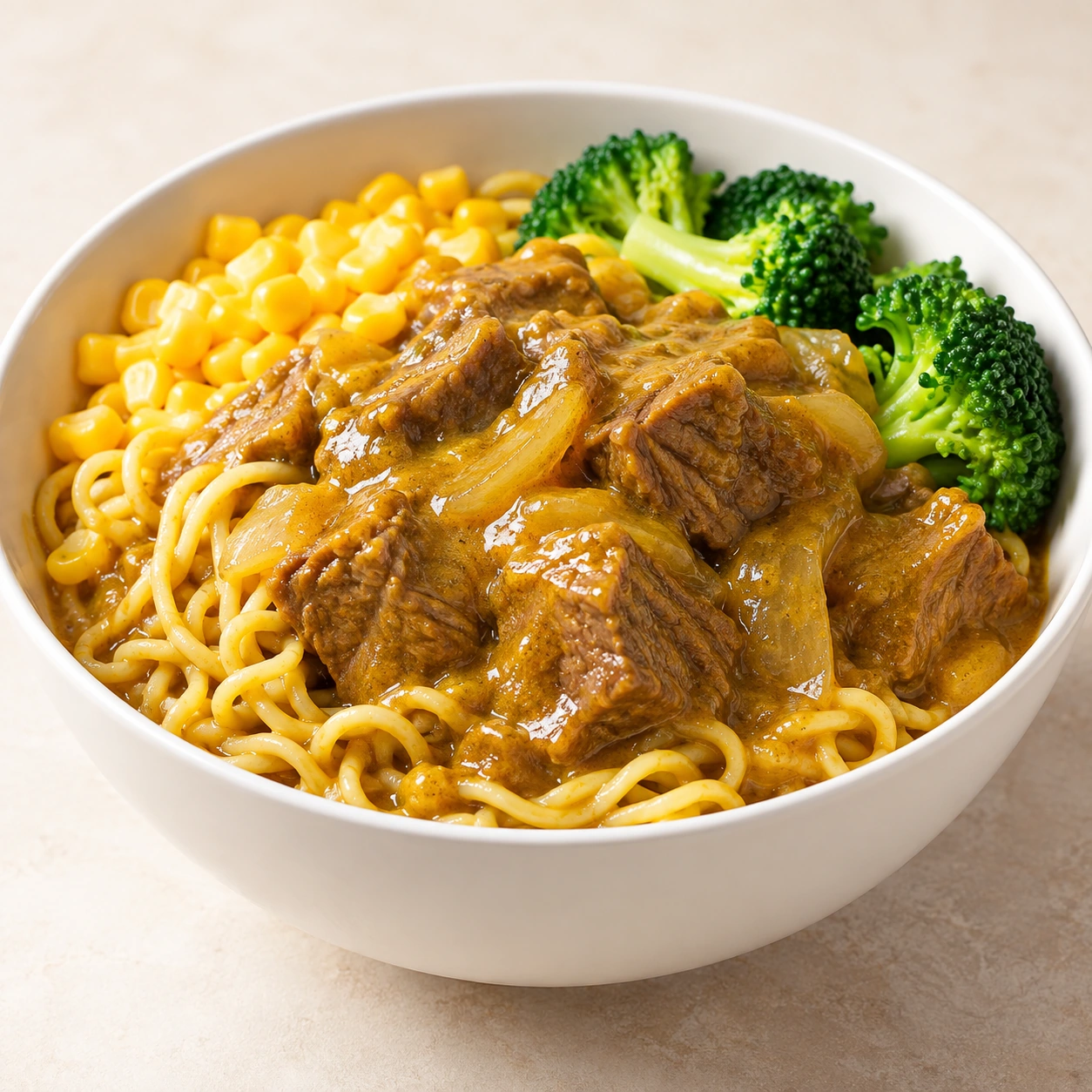 Curry Beef Noodle Bowl