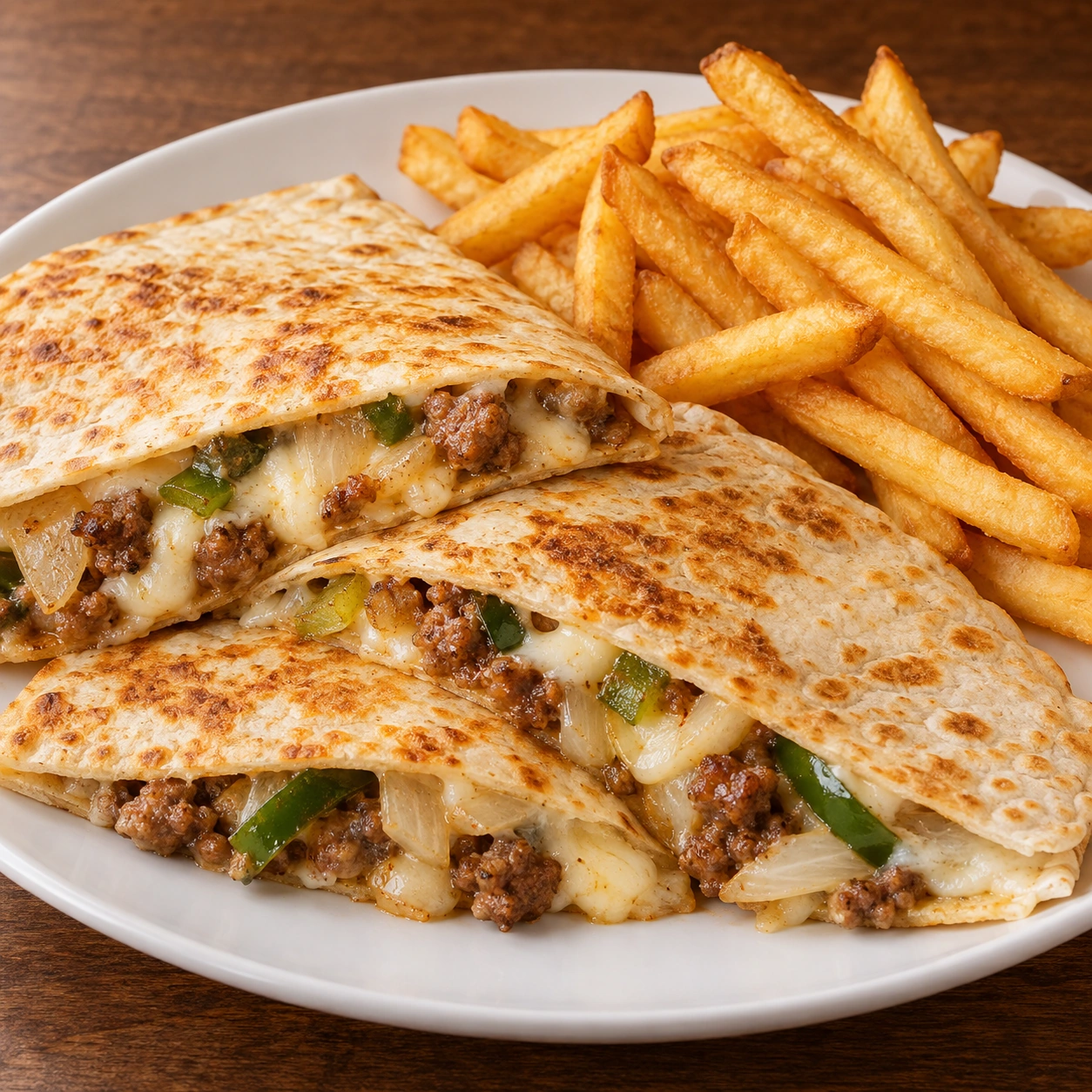 Sausage quesadilla