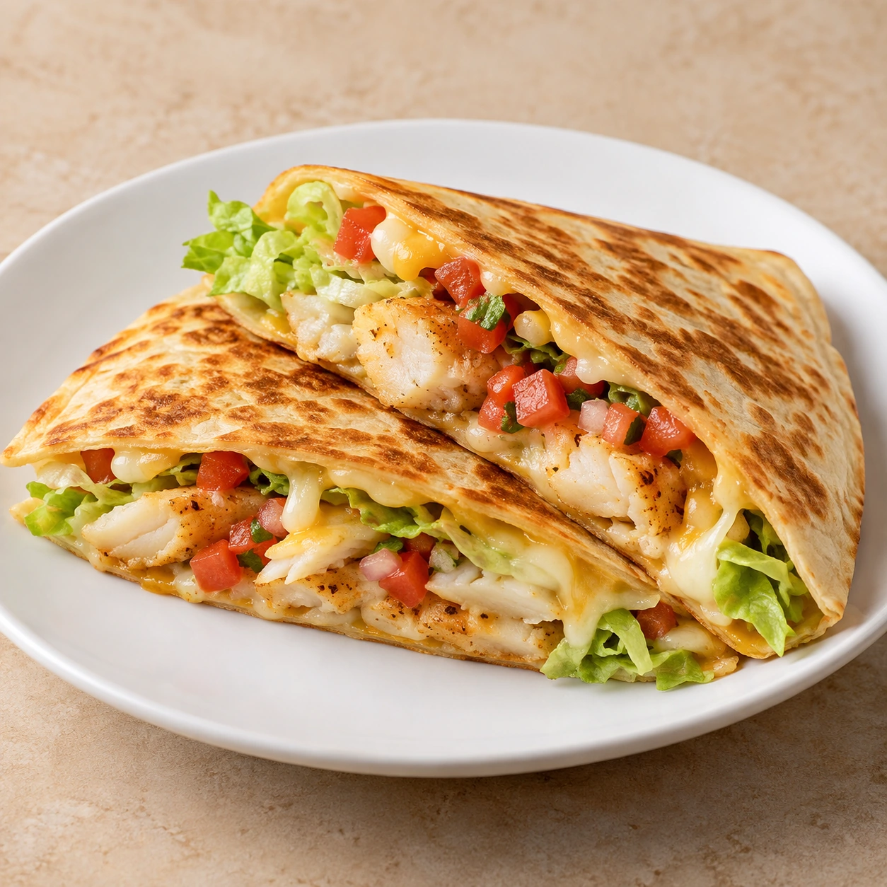 Fish tacos quesadillas