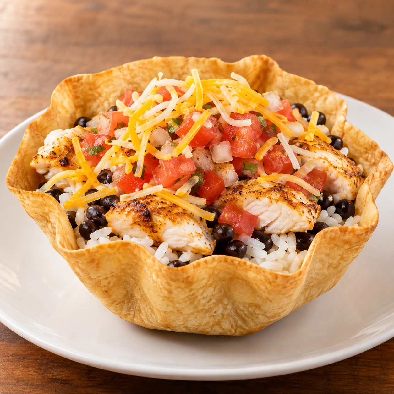 Taco bowl-fish