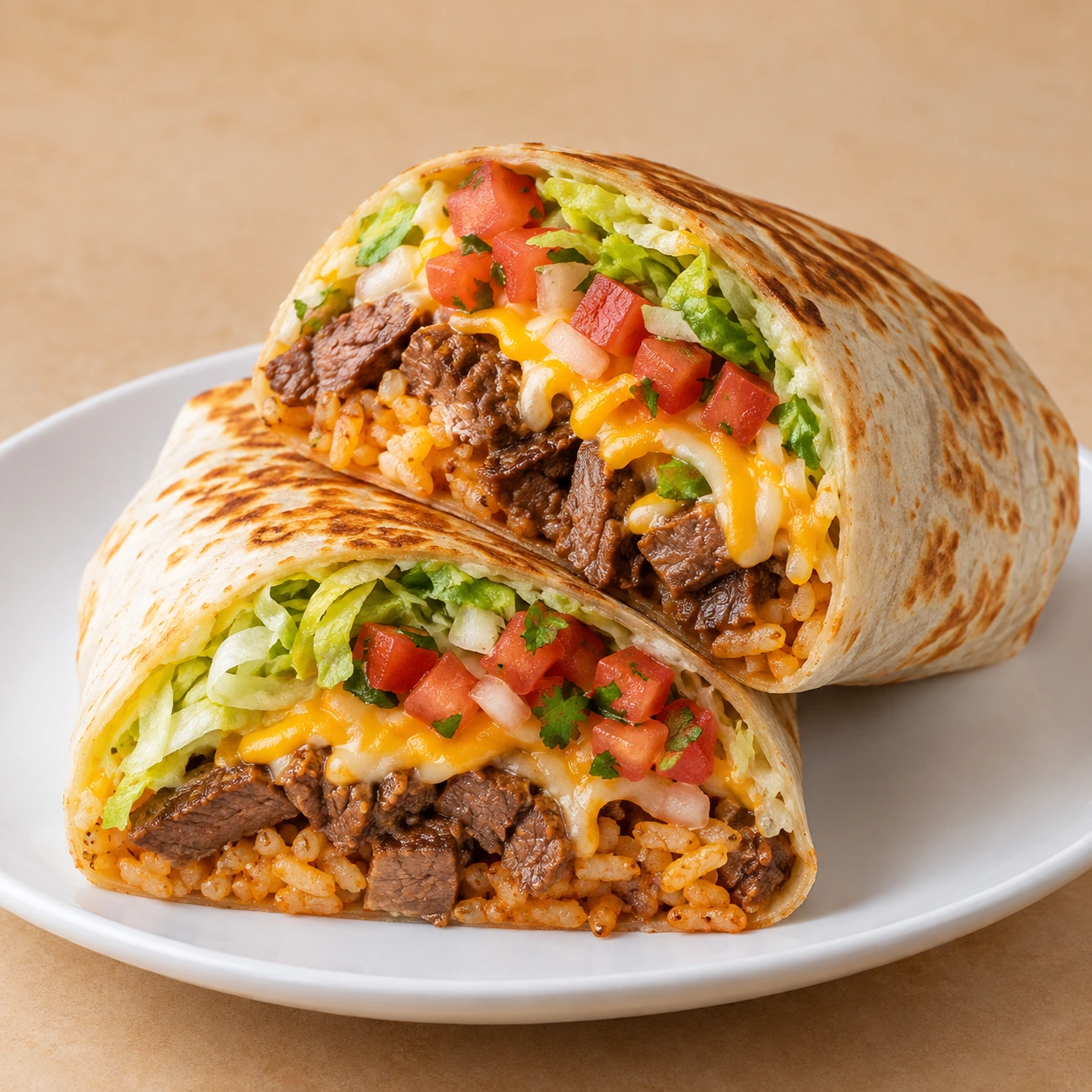 Steak burrito