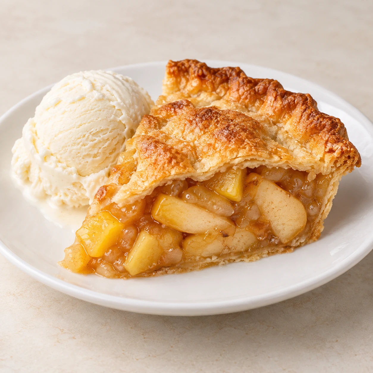 Apple-Pineapple Pie w/Ice Cream